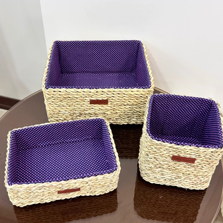 سبد نظم دهنده حصیری (دست بافت)