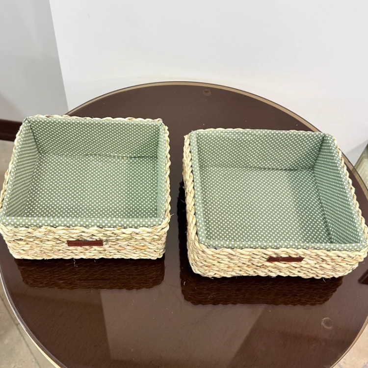 باکس حصیری دستباف نظم دهنده (ارگانایزر)